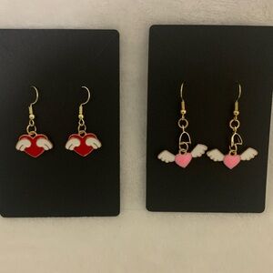 Heart with Wings Earrings